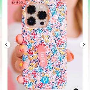 Loopy Case Floral Phone Case - Pink, Blue, and Yellow